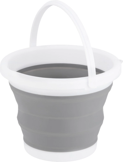 Opvouwbare emmer NILS Camp 5 l – grijs