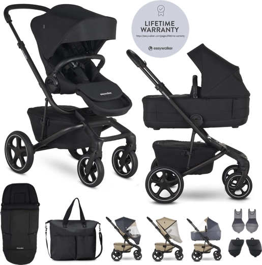 Easywalker Jimmey combiwagen Pepper Black XXL set