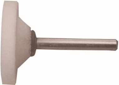 Opgezette slijpsteen 40 × 6 mm, schacht 6 mm, korrel 60