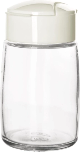 Kruidenpot Drop van glas met kunststof deksel