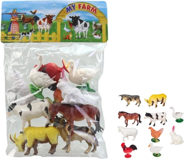 Dieren in zakje 7–10 cm – set plastic figuren voor kinderen