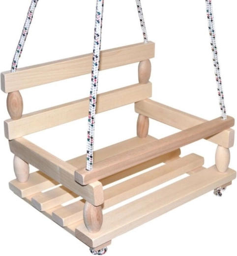 Houten schommel natuurlijk