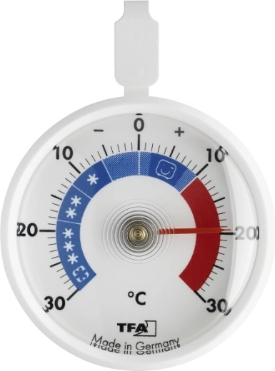 Ronde thermometer voor koelkast en vriezer TFA