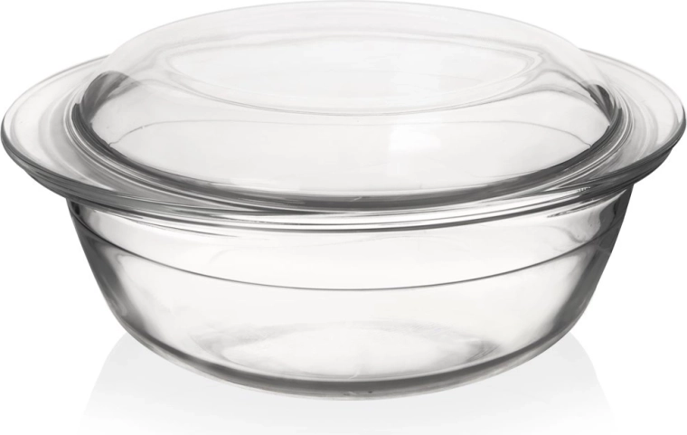 Glazen hittebestendige ovenschaal met deksel 2,2 l