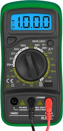 Professionele digitale multimeter XL830L groen