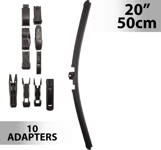Ruitenwisser Carguard 50 cm met 10 adapters