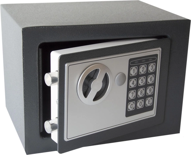 Digitale kluis 230 × 170 × 170 mm met noodsleutel