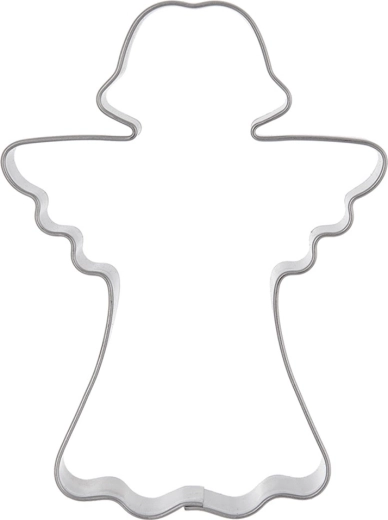 Roestvrijstalen uitsteekvorm engel 8 cm