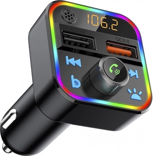 FM-zender BLOW met Bluetooth 5.1 en QC3.0, RGB-verlichting