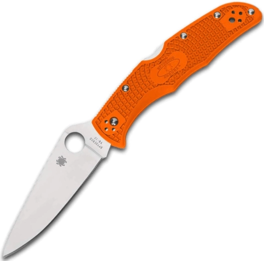 Spyderco Endura 4 Flat Ground oranje zakmes 9,5 cm
