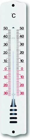 Analoge binnen- en buitenthermometer TFA van metaal