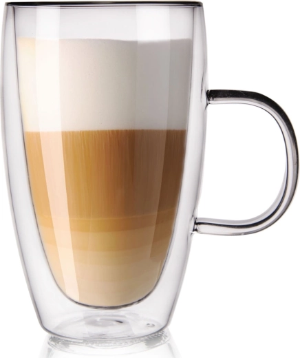 Thermoglas met dubbele wand voor latte 430 ml