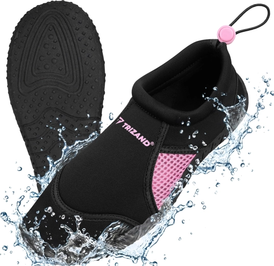 Waterschoenen Trizand zwart-roze, maat 37