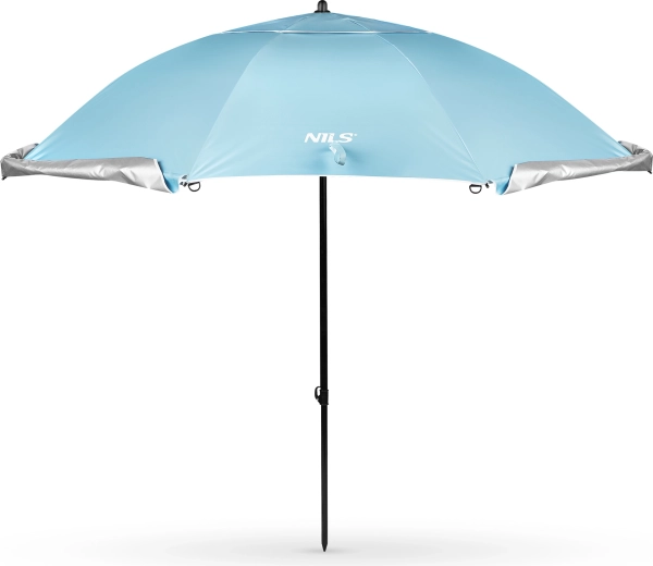 Strandparasol en windscherm NILS Camp 240 cm – blauw