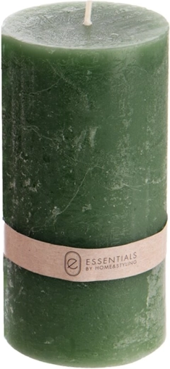 Groene cilindervormige kaars 320 g