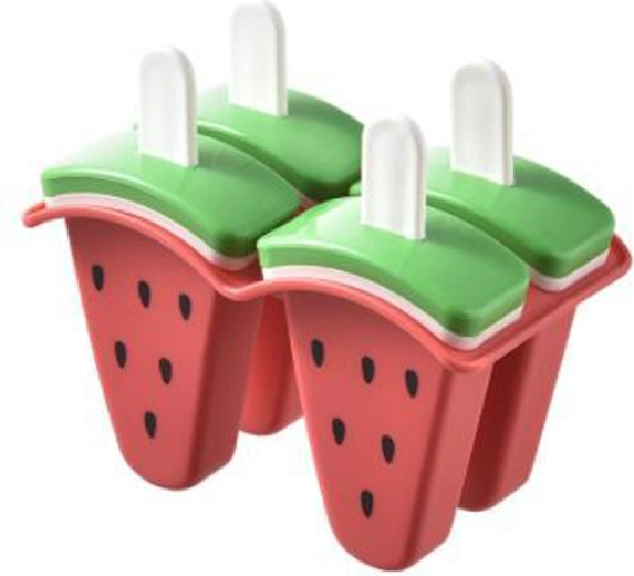 Ijsvormpjes Watermeloen, kunststof, set van 4 stuks