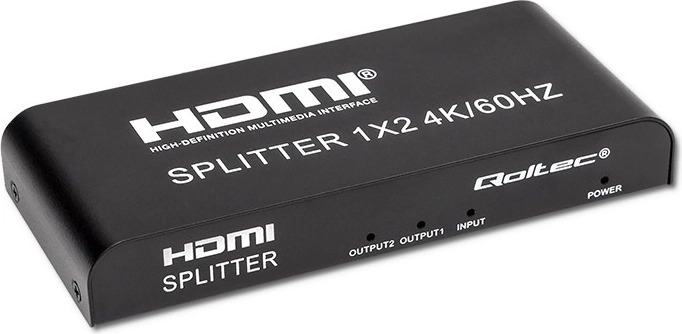 Actieve HDMI-splitter 1x2 4K/60 Hz QOLTEC