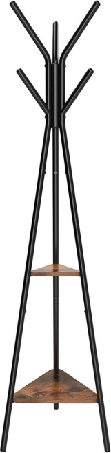 Houten staande kapstok LOFT met planken