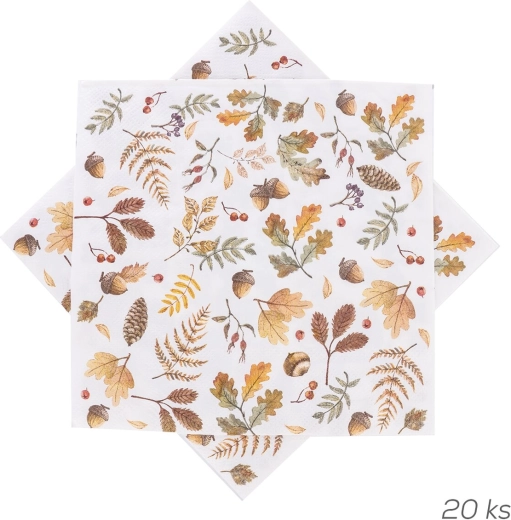 Papieren servetten herfst 33 × 33 cm (20 stuks)