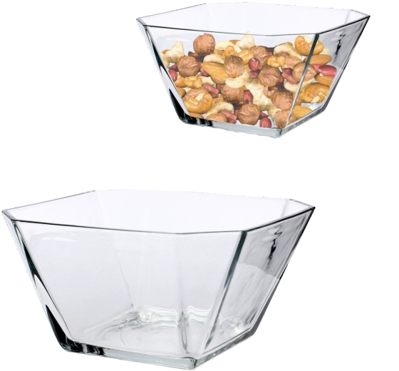 Set van 6 glazen saladeschaaltjes LAV Karen 300 ml