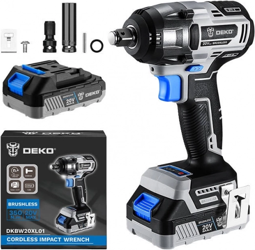 Draadloze slagschroevendraaier Deko Tools met 20V accu