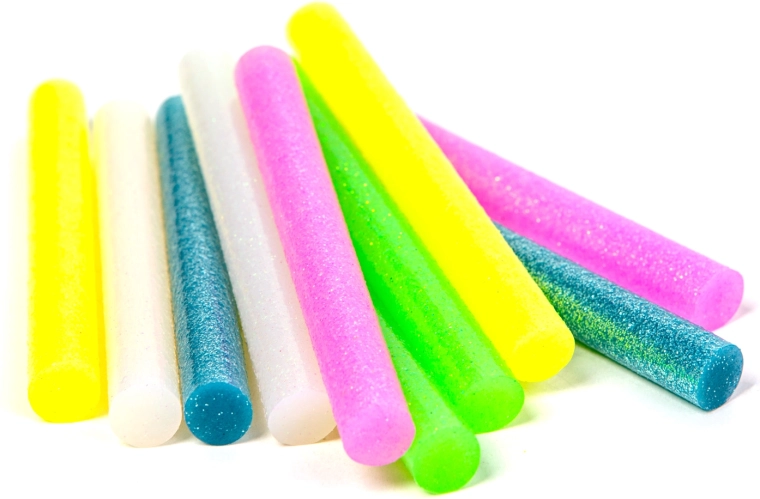 Fluorescerende smeltlijmsticks 11 x 100 mm, 10 stuks