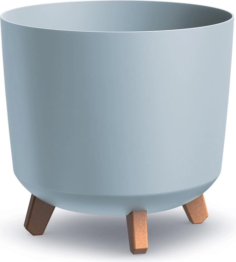 Bloempot Gracia Tubus 30 cm lichtgrijs met pootjes