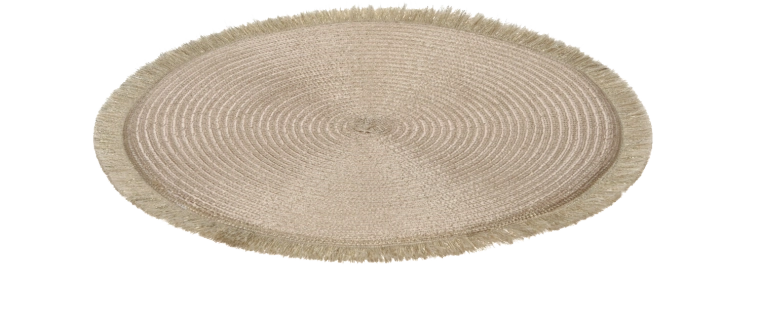 Gouden ronde tafelonderzetter 35 cm