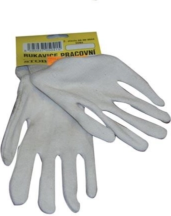 Fijne katoenen handschoenen TIT met elastische manchet