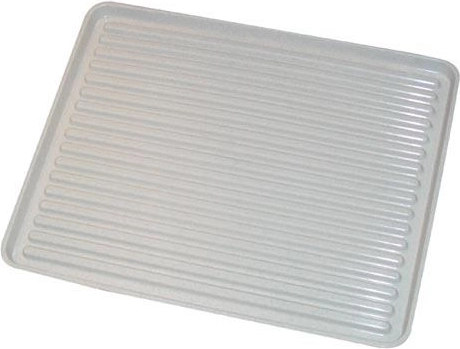 Afdruiprek voor servies 50 × 40 cm kunststof granietgrijs