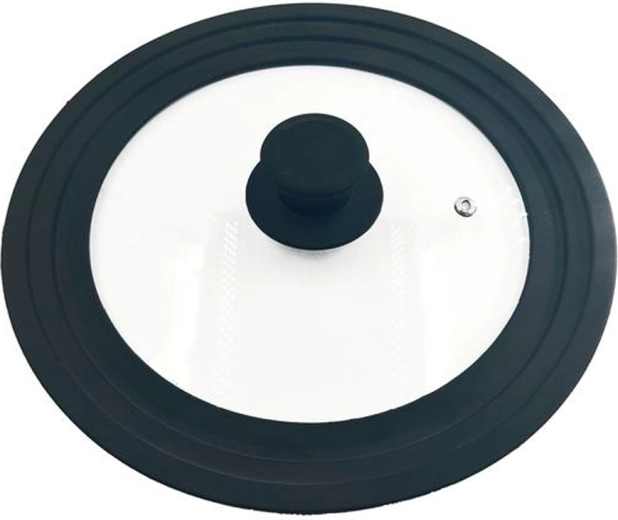 Universele deksel van gehard glas met stoomventiel 22/24/26 cm