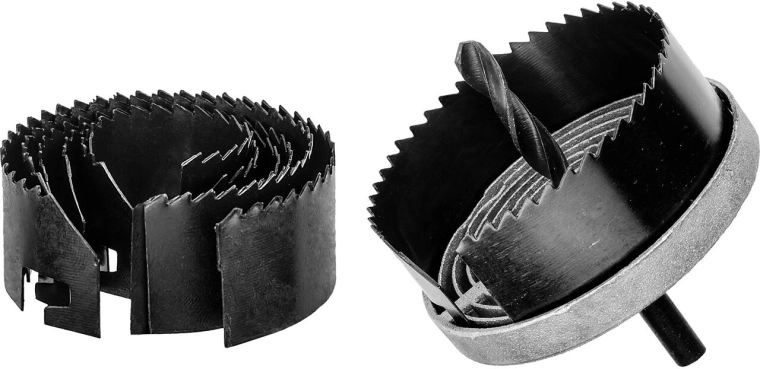 Set gatzaagbladen voor hout en gipskarton 7-delig