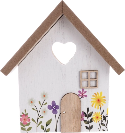 Houten decoratief huisje Weide 14 × 3 × 15 cm