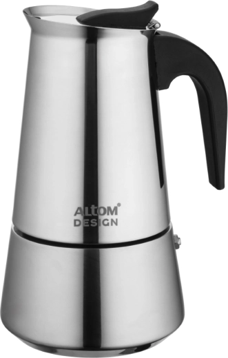 Altom Design roestvrijstalen moka koffiepot 300 ml voor 6 kopjes