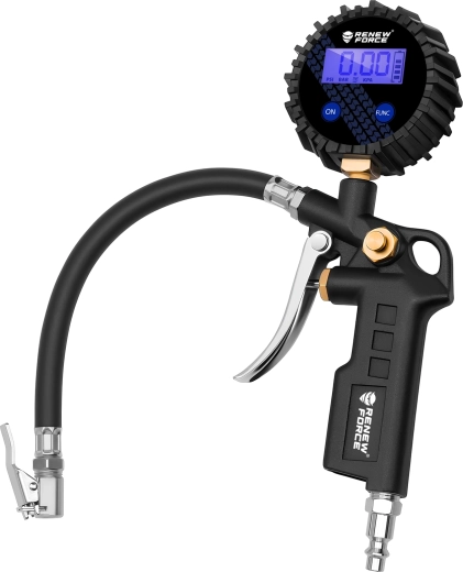 Renew Force digitale bandenpomp-pistool met manometer bw-e02