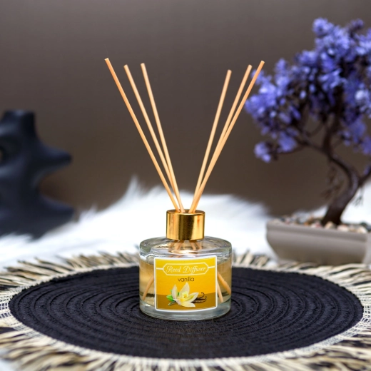 Aromadiffuser met geurstokjes vanille 100 ml