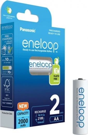 Oplaadbare AA-batterijen ENELOOP 2000 mAh, 2 stuks