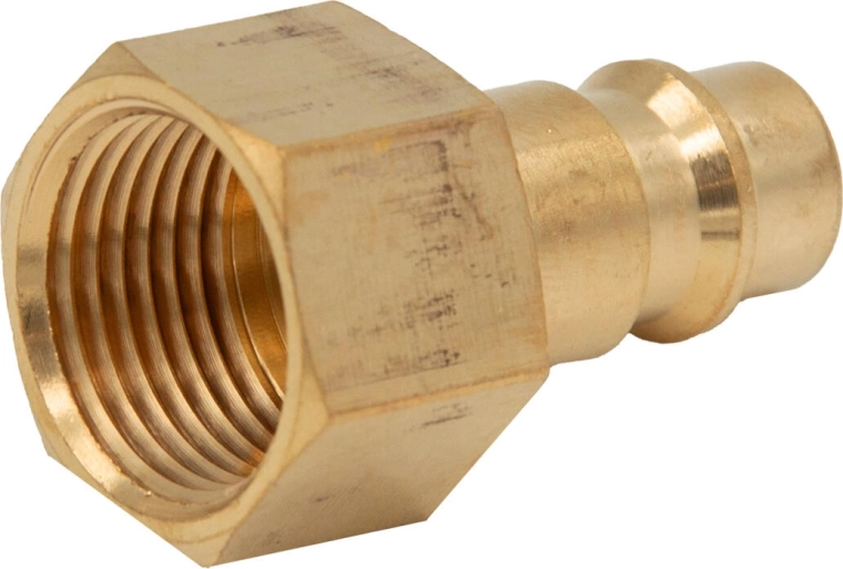 Koppeling met binnendraad 3/8" van messing