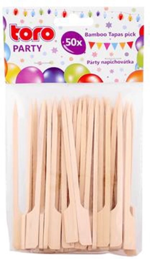 Bamboe cocktailprikkers voor party 12 cm TORO, 50 stuks