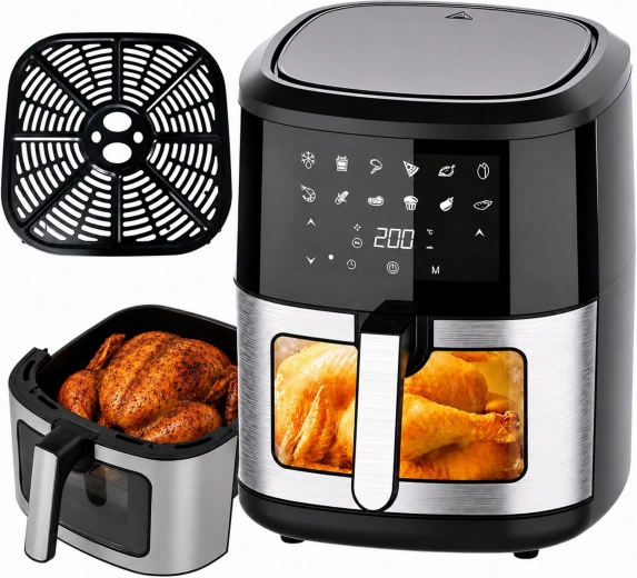 Heteluchtfriteuse (airfryer) 6 l, 1500 W, 12 programma’s
