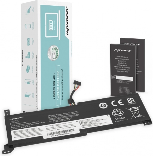 Movano-accu voor Lenovo V14/V15/V17 G2 (L20M2PF0, L20C2PF0, L20L2PF0) 4650 mAh 36 Wh