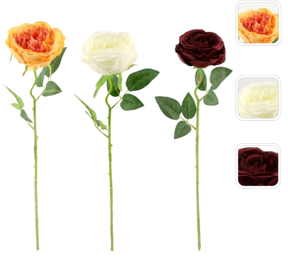 Kunstrozentak 45 cm, mix kleuren (36 stuks)