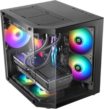 Gaming pc-behuizing Mars Gaming MC-3TLITE Black mATX