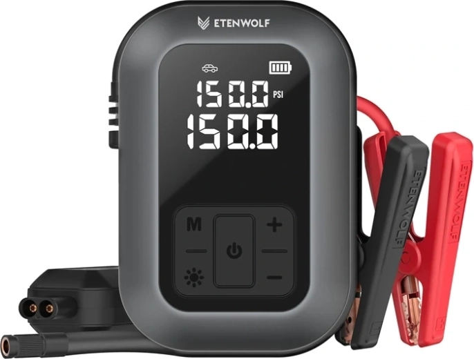 Draadloze autocompressor Etenwolf X5 Pro met 6000 mAh-batterij