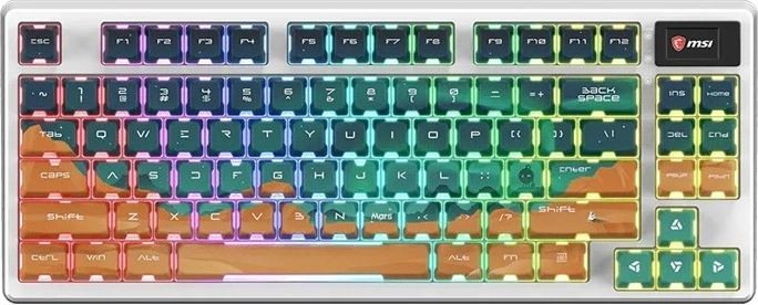 MSI Forge GK600 TKL wireless Mars (US) draadloos mechanisch toetsenbord