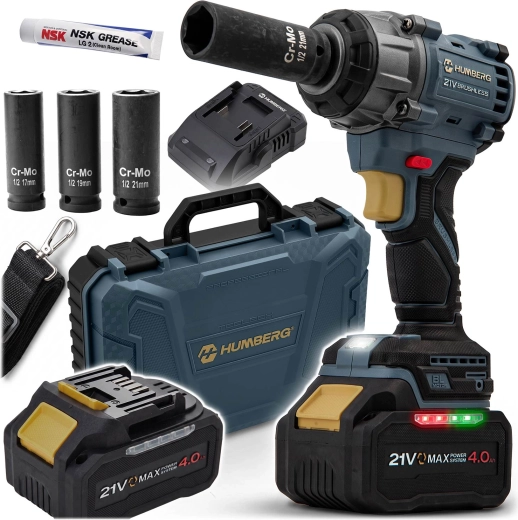 Humberg accuklopsleutel 21 V 650 Nm HM-441 met koffer