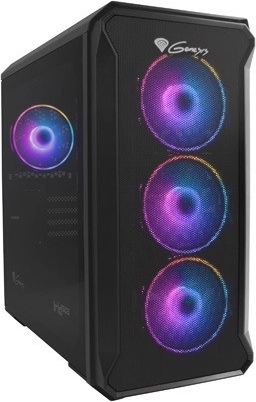 Genesis Irid 503 ARGB V2 microtowerbehuizing met zijpaneel van gehard glas en USB 3.0
