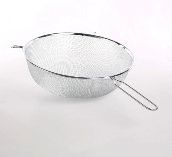 Metalen keukenzeef met handgreep 26 cm
