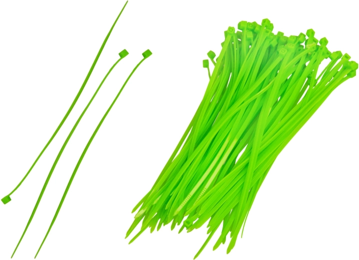 Groene kabelbinders 150 × 2,5 mm - 100 stuks