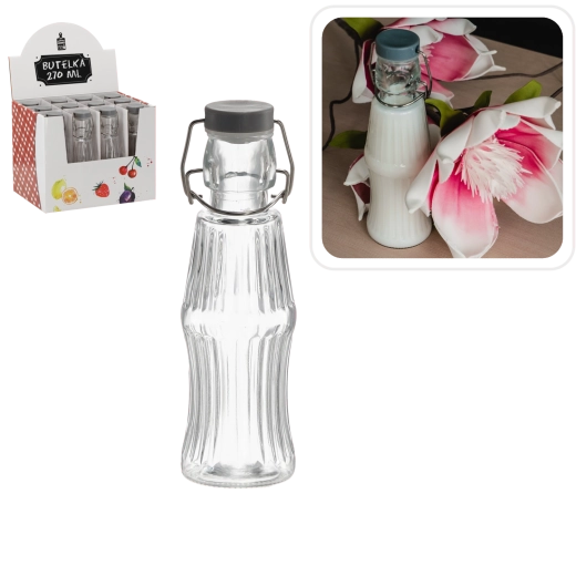 Glazen fles met mechanische sluiting 270 ml